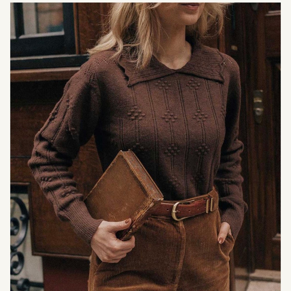 Cute Simple Retro Cropped Sweater